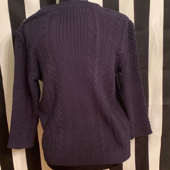 🔥NWT Tommy Hilfiger cableknit navyblue sweater 🔥 - Picture 4 of 8